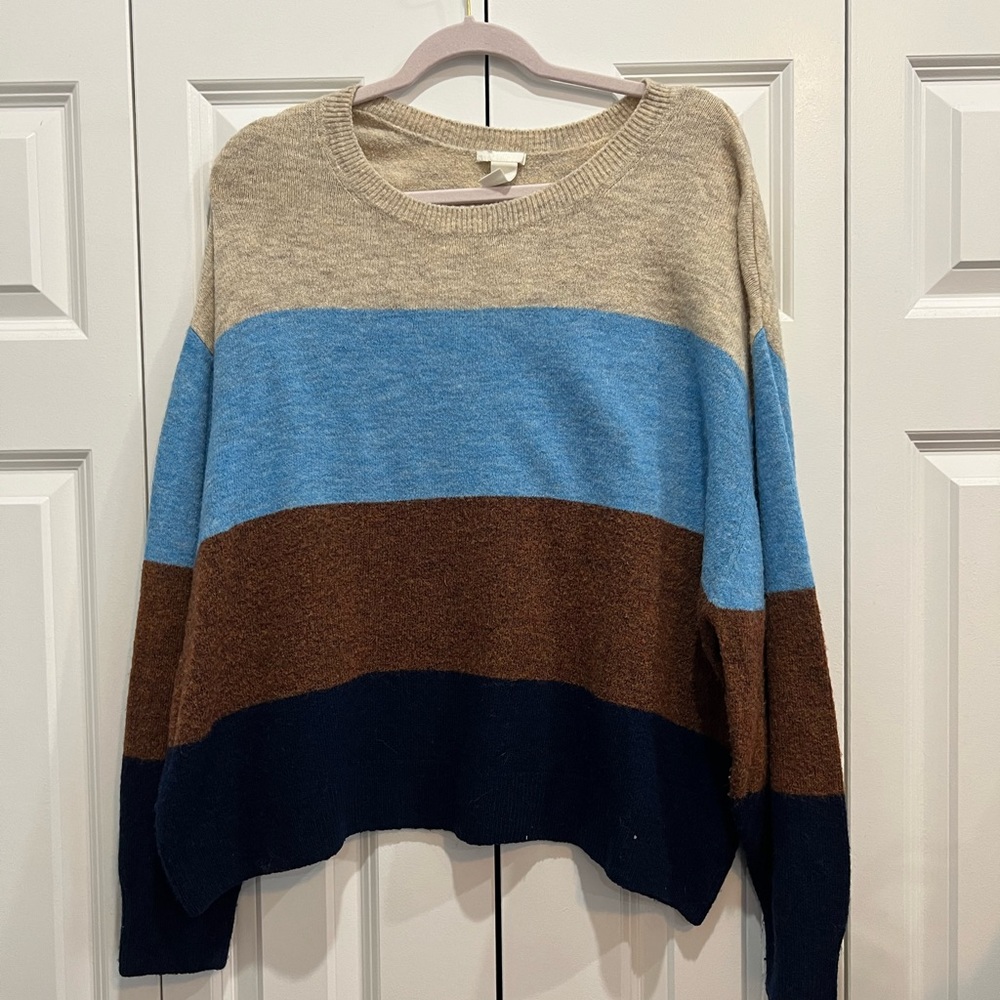 Multi-Colored Knit Sweater